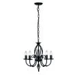 ELSTEAD ARTISAN ART5 BLACK 5Lt Chandelier/Semi-Flush