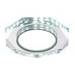 CANDELLUX 2263922 SSP-24 CH/TR+WH 8W LED 230V RING LED BIAŁY oczko sufitowe lampa sufitow OŚMIOKĄTNA SZKŁO TRANSPARENTNE
