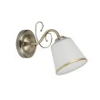 CANDELLUX 21-26606 LOSANNA LAMPA KINKIET PATYNOWY 1X40W E14 KLOSZ BIAŁY Z OBWÓDKĄ