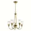 ELSTEAD Waverly KL-WAVERLY5-NBR 5 Light Chandelier - Natural Brass