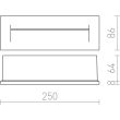 RENDL R12628 RASQ wpuszczana w ścianę antracyt 230V LED 8.5W IP65 3000K