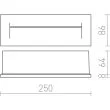 RENDL R12628 RASQ wpuszczana w ścianę antracyt 230V LED 8.5W IP65 3000K