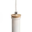 RENDL R12663 PULIRE CON wisząca szkło opalowe/drewno/chrom 230V E14 28W