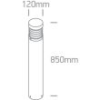 ONE LIGHT 67034/AN/W Cona lampa ogrodowa antracyt LED 3000K 15W IP54