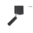 MOOSEE MSE010100335 MOOSEE lampa ścienna PERISCOPE czarna
