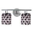 CANDELLUX 92-36257 ROYAL LISTWA 2X40W G9 CHROM+KRYSZTAŁKI CZARNE