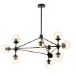 Step into Design ST-9047-10 transparent Lampa wisząca ASTRIFERO-10 transparentno czarna 90 cm