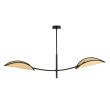EMIBIG 1108/2 LAMPA SUFITOWA LOTUS 2 BLACK/RATTAN