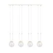 EMIBIG 1116/4 LAMPA WISZĄCA GLAM 4 WHITE/TRANSPARENT