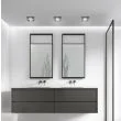 CANDELLUX 2244351 SS-16 CH/BK MR16 CHROM oczko sufitowe lampa sufitowa STAŁA KWADRATOWA SZKŁO CZARNE