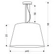 CANDELLUX 31-27620 ENYO LAMPA WISZĄCA 1X60W E27