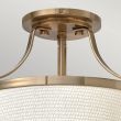 ELSTEAD Charlotte HK-CHARLOTTE-SF-BC 3 Light Semi-Flush - Brushed Caramel