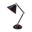 ELSTEAD Provence Element PV-ELEMENT-BPB 1 Light Mini Table Lamp - Black/Polished Brass