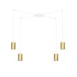 EMIBIG 527/4 LAMPA WISZĄCA TRAKER 4 WH/GOLD