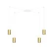 EMIBIG 527/4 LAMPA WISZĄCA TRAKER 4 WH/GOLD
