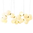 Step into design DP0254-800 Lampa wisząca CORALLI-80 biało-mosiężna 80 cm
