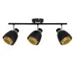 CANDELLUX 93-13767 ALEKSANDRIA LAMPA SUFITOWA LISTWA CZARNY 3X40W E14 KLOSZ CZARNY+ZŁOTY