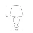 WYPRZEDAŻ KOLARZ 0094.70S DAMASCO lampa stołowa złoto 24K