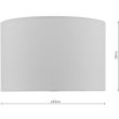 DAR WEY132 WHITE FAUX SILK SHADE FOR WEY4223