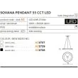 AZZARDO AZ2729 Sovana Pendant 55 CCT (grey)