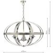 DAR SYM0646 SYMBOL 6LT PENDANT SAT CHR