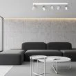 MILAGRO MLP7480 Lampa sufitowa SOLO SAWN WHITE / PATINATED WOOD 5x mini GU10