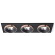 RENDL R13264 SHARM SQ III wpuszczana czarna/czarna miedź 230V LED 3x10W 24° 3000K