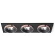 RENDL R13264 SHARM SQ III wpuszczana czarna/czarna miedź 230V LED 3x10W 24° 3000K