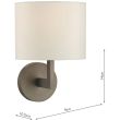 DAR FER0763 FERRARA WB ROUND WITH SQUARE ARM BRONZE SAMA PODSTAWA