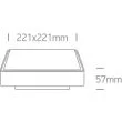 ONE LIGHT 67282N/W/W Pirnari biały plafon LED 3000K 16W IP65
