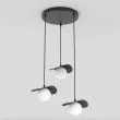 EMIBIG 1758/3 FLORA 3PREM BLACK OPAL Lampa wisząca