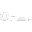 ONE LIGHT 10105R2/W Kedares biały wpust z oprawką GU10 MR16 50W IP65 dark light
