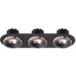 RENDL R13249 SHARM R III wpuszczana czarna/czarna miedź 230V LED 3x10W 24° 3000K