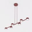 EMIBIG 1706/6 MEGARA 6 BURGUNDY Lampa wisząca