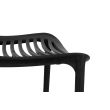 KING HOME KH010100217  Krzesło SUNNY czarne - polipropylen