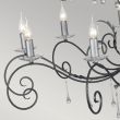 ELSTEAD AMARILLI AML15 BLK/SILVER 15Lt Chandelier
