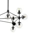 Step into Design ST-9047-10 transparent Lampa wisząca ASTRIFERO-10 transparentno czarna 90 cm