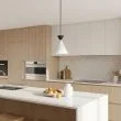 EMIBIG 1743/1 KLEVER 1 WHITE BLACK Lampa wisząca