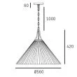 COSMOLIGHT Lampa wisząca PROVIDENCE P01521BR-WH