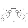 CANDELLUX 92-66480 GRAY LISTWA 2X40W E14 SZARY