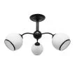 CANDELLUX 33-26569 MARINEN LAMPA WISZĄCA CZARNY 3X40W E27 KLOSZ BIAŁY Z OBWÓDKĄ