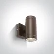 ONE LIGHT 67130/BR Lido K2 brązowy zewnętrzny cylinder ścienny 2x35W GU10 IP54
