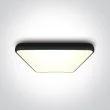 ONE LIGHT 62160A/B/W Pefkos czarny plafon LED 3000K 62W