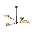 EMIBIG 1108/4 LAMPA SUFITOWA LOTUS 4 BLACK/RATTAN