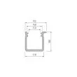 LED LABS 10-0001-04 Profil LED LUMINES typ J srebrny anodowany 2,02 m