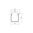 LED LABS 10-0001-09 Profil LED LUMINES typ J surowy 2,02 m