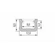 LED LABS 10-0084-30 Profil LED LUMINES typ X srebrny anodowany 3 m