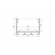 LED LABS 10-0115-20 Profil LED LUMINES typ ILEDO czarny lakierowany 2 m