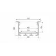 LED LABS 10-0124-10 Profil LED LUMINES typ INSO srebrny anodowany 1 m