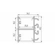 LED LABS 10-0195-20 Profil LUMINES typ DOPIO czarny lakierowany 2,02 m